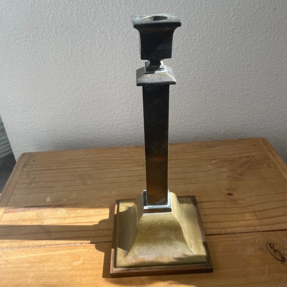 Pair Of Antique Tall Candlesticks Arts Crafts 1 is‎ B&H Bradley Hubbard